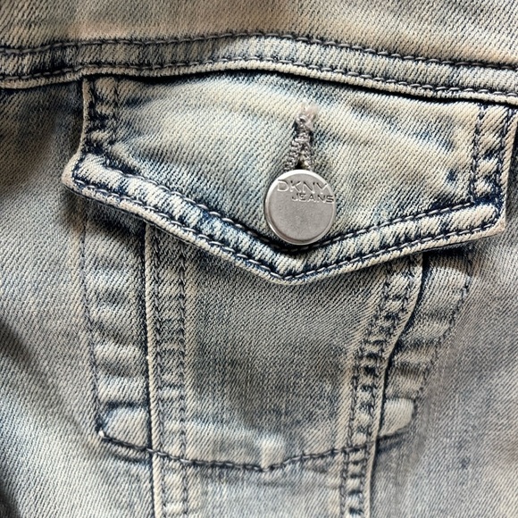 DKNY Jeans Women’s Denim Jacket Sz L - Picture 5 of 11